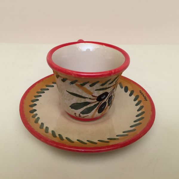 OL118 06 - Espresso cup cm.7h + saucer